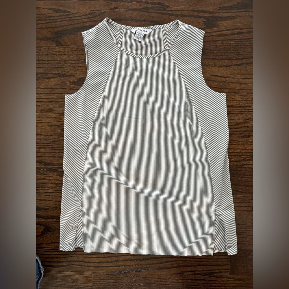 Athleta striped Zephyr refined tank - size XS